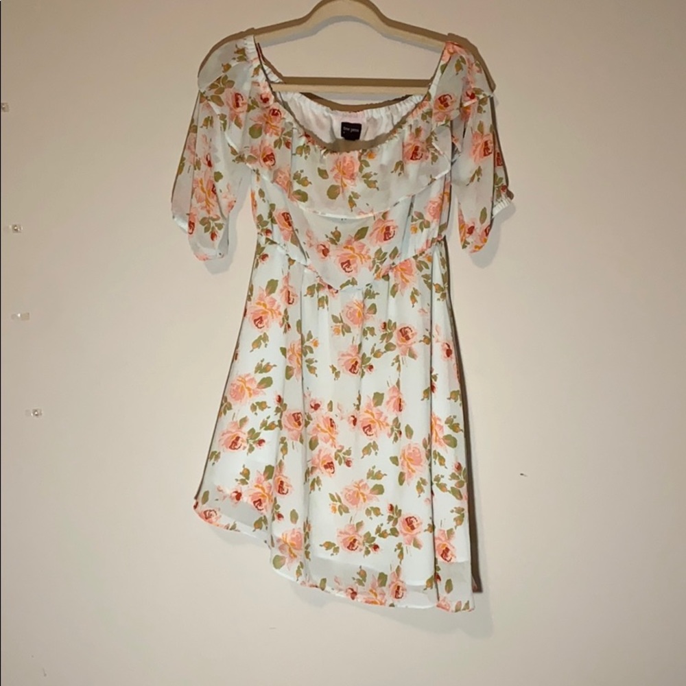 Off the shoulder floral dress